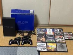 SONY PlayStation 2 本体 、コントローラー、ソフト10本