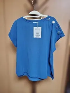 ボートネック半袖トップス