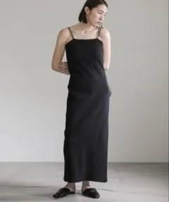 新品未使用selectMOCA ダブルストラップカップ付きリブキャミワンピース