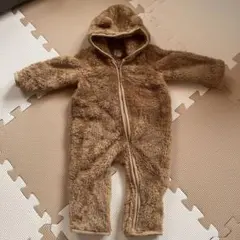 baby GAP ベージュ フード付き くまさんロンパース 0-3ヶ月