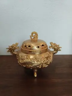 金色の鳳凰デザイン茶釜 昭和天皇皇后ご成婚50周年記念品24KGP - メルカリ
