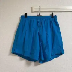 ショートパンツ メンズ 短パン 水色 Mサイズ ウエストゴム スポーツウェア
