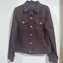 ブラウン デニムジャケット