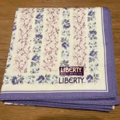LIBERTY リバティ ハンカチ 花柄 パープルのサムネイル
