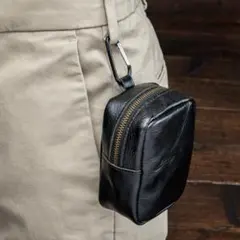 ベルトポーチ 本革 ウエストポーチ コインケース カードケース 小銭入れ ミニ