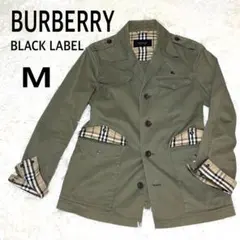 BURBERRY BLACK LABEL サファリジャケット　ノバチェック　M