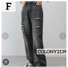 COLONY2139 クラッシュデニムダメージジーンズ Fのサムネイル