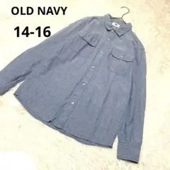 OLD NAVY オールドネイビー 長袖シャツ ティーン 麻 綿 /14-16のサムネイル