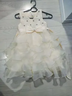 【コトリ様】アイボリー フリルドレス 120cm