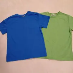 新品NYUNYU 半袖Tシャツ 2枚セット ブルー グリーン