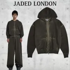 JADED LONDON ジップアップパーカー ヴィンテージ加工