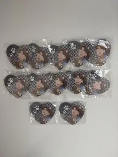 山田利吉 忍たま乱太郎ナンジャ ハート缶バッジ×12