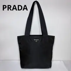 PRADA プラダ テスートナイロン トートバッグ ハンドバッグ 三角ロゴ 黒のサムネイル