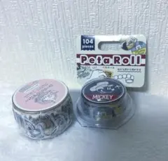 ペタロール ミッキー & ロールステッカー　チップとデール　ディズニーストア