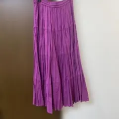 UNITED ARROWS パープル フレアロングスカート 36