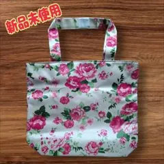 花柄 トートバッグ ピンク系 ロイヤルローズ柄 習い事バッグのサムネイル