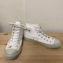 コンバース　オールスター　アイボリー/ライトグリーン