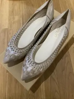 Le Talon ポインテッドサシメッシュフラットパンプス　24.0