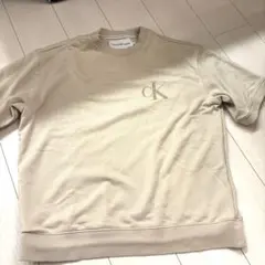 Calvin Klein Jeans 半袖スウェット ベージュ Sのサムネイル
