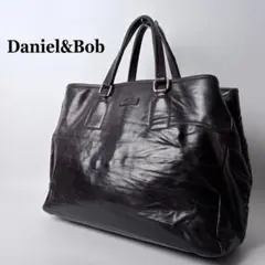 美品】ダニエルアンドボブ ビジネスバッグ オールレザー クロコ型押し