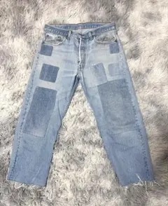 パッチワークデザイン デニムパンツ リーバイス Levi