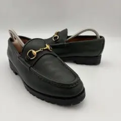 GUCCI グッチ トムフォード期 スクエアトゥ レザーシューズ ブラウン系