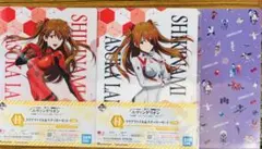 一番くじエヴァンゲリオン　H賞　アスカ　クリアファイル&ステッカー