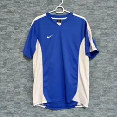 ナイキ サッカーシャツ 背番号 青 16 NIKE Mサイズ プラクティスシャツ