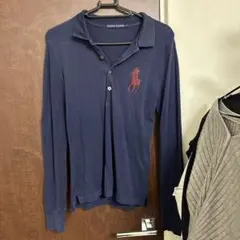 Ralph Lauren ネイビー 長袖ポロシャツ L