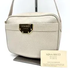 【美品】NINARICCI ニナリッチ ミニ ショルダーバッグ アイボリーのサムネイル