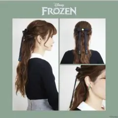 アナ バレッタ しまむら ちはる コラボ アナと雪の女王 リボン