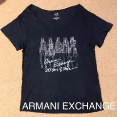 アルマーニエクスチェンジ 半袖 ラメロゴ Tシャツ
