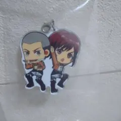 一番くじ　進撃の巨人 -自由への進撃-　コニー＆サシャアクリルプレートチャーム