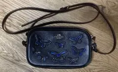 COACH ショルダーバッグ バタフライモチーフ ブラック COACH ショルダーバッグ バタフライモチーフ ブラック | Mercari
