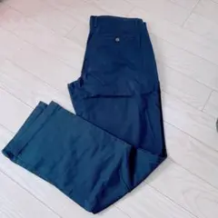 人気⭐️メンズ スリムフィットパンツ 35W×30L ネイビー チノパン