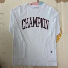 Champion ロゴ入り 長袖Tシャツ Mサイズ
