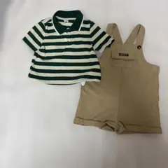 Tシャツ&サロペットセット　80cm
