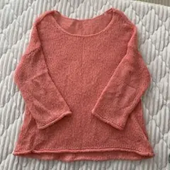 値下げ　Ray beamsピンク ニットセーター 長袖　春カラー