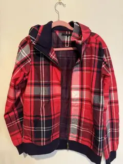 TOMMY フード付きチェックジャケット L