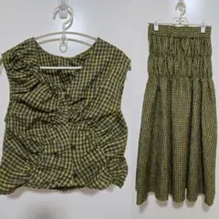 comme des garcons アーカイブ チェック パフスリーブ シャツ - メルカリ