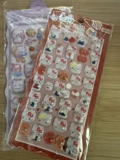 ハローキティなど 可愛いシール 2セット