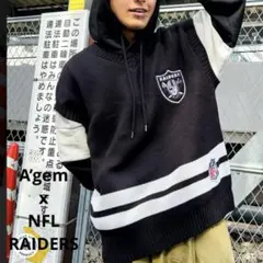 No.3. 様専用A’gem x NFLレイダース オーバーサイズ ニットベストのサムネイル