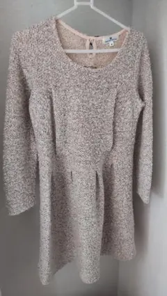 マタニティ兼授乳モコモコワンピース 秋冬 フォーマル