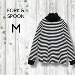 アーバンリサーチドアーズ　タートルネックカットソー　ボーダー　黒