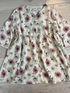 花柄ワンピース チュニック 女の子 80cm 新品未使用　アプレレクール