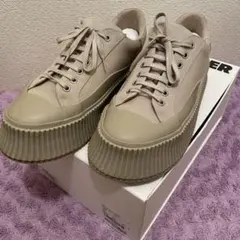 JIL SANDER レースアップ コンバットブーツ オフホワイト 43 - メルカリ
