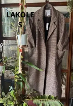 LAKOLE ガンクラブオーバーサイズコート　S ウール　定価9790