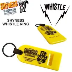 【SHYNESS】 WHISTLE KEY RING ホイッスル /防犯/防災