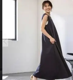 Lサイズ 二宮こずえコラボ ユアーズ 2way ノースリーブ ロングワンピースのサムネイル