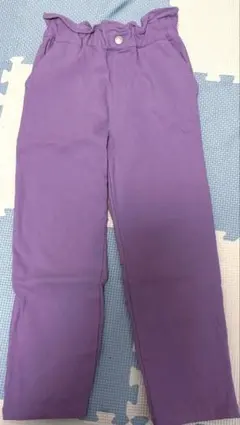 ハッシュアッシュ　裏起毛パンツ　パープル　120